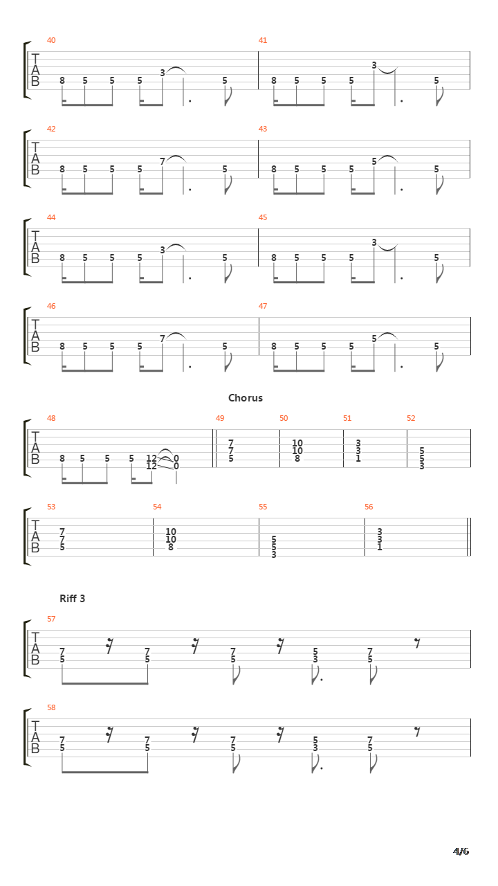 Rien吉他谱