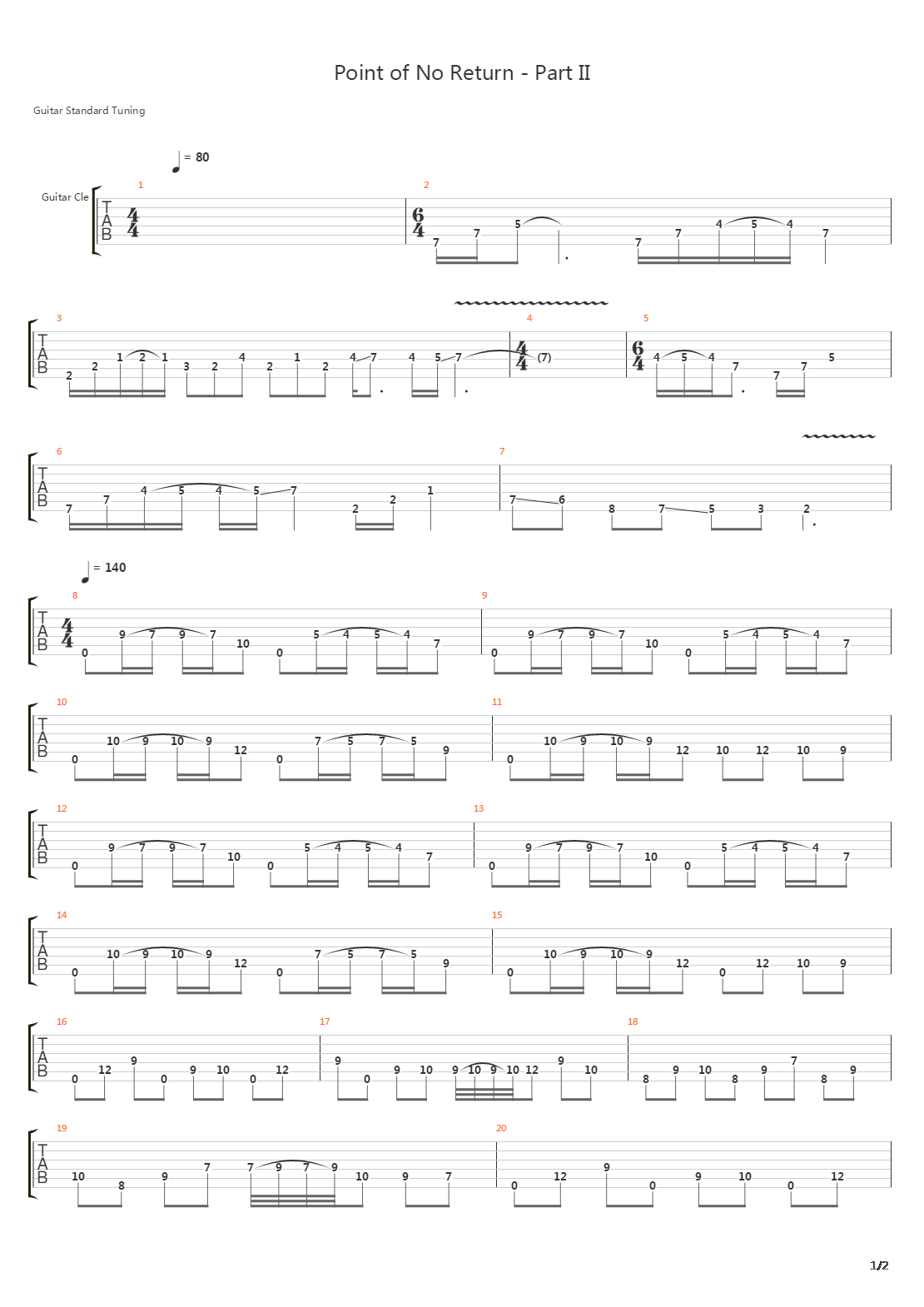 Cadences Of Absonance吉他谱