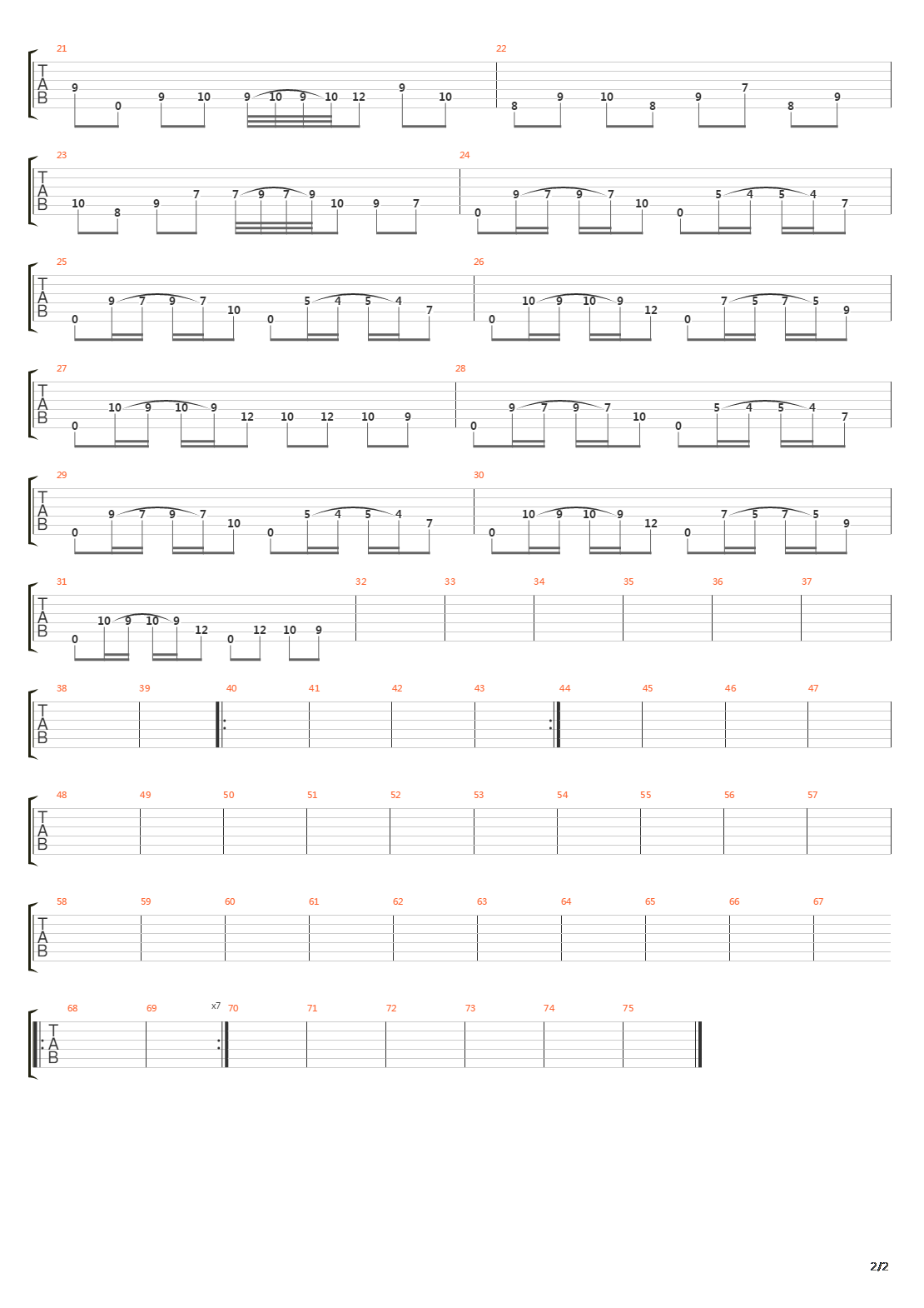 Cadences Of Absonance吉他谱