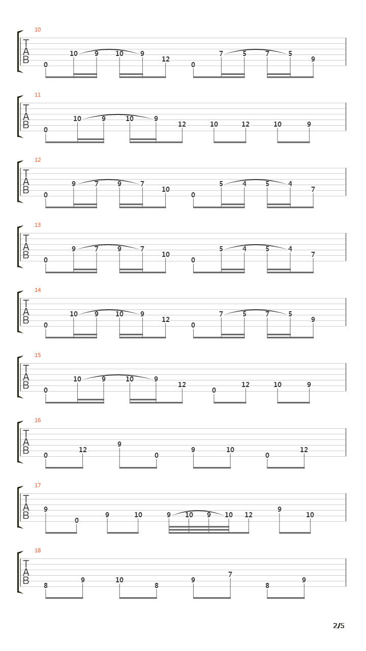 Cadences Of Absonance吉他谱