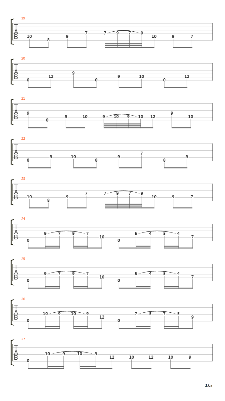 Cadences Of Absonance吉他谱