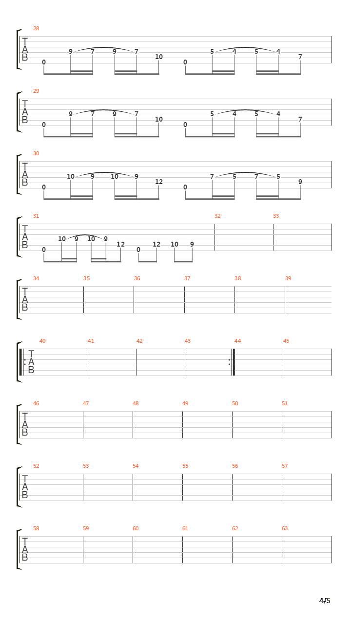 Cadences Of Absonance吉他谱