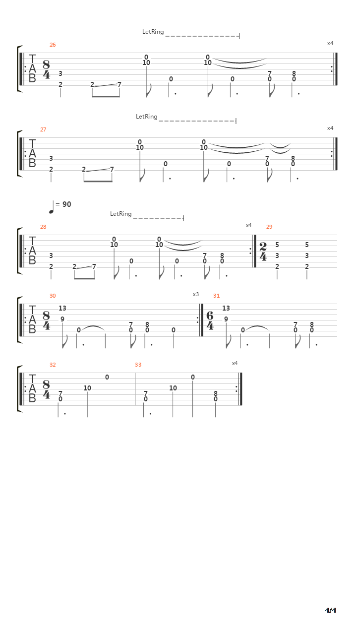 Tyranny吉他谱