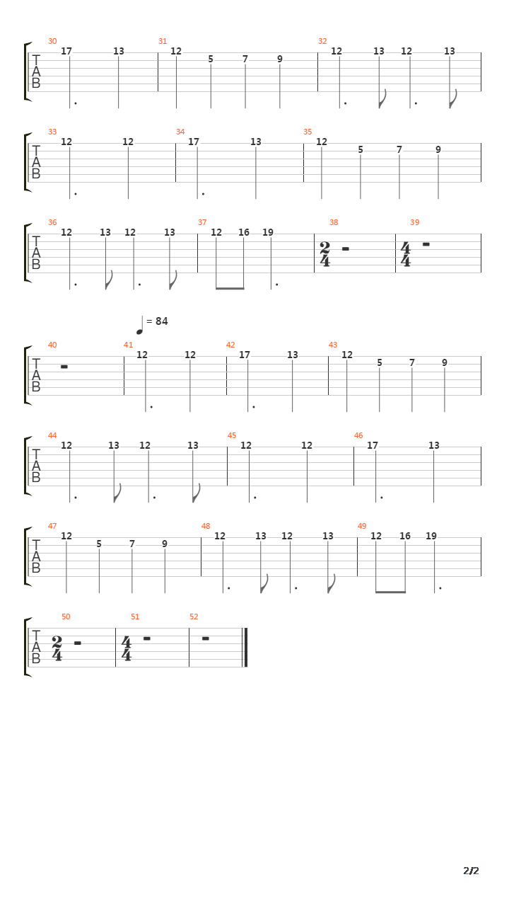 Gallret吉他谱