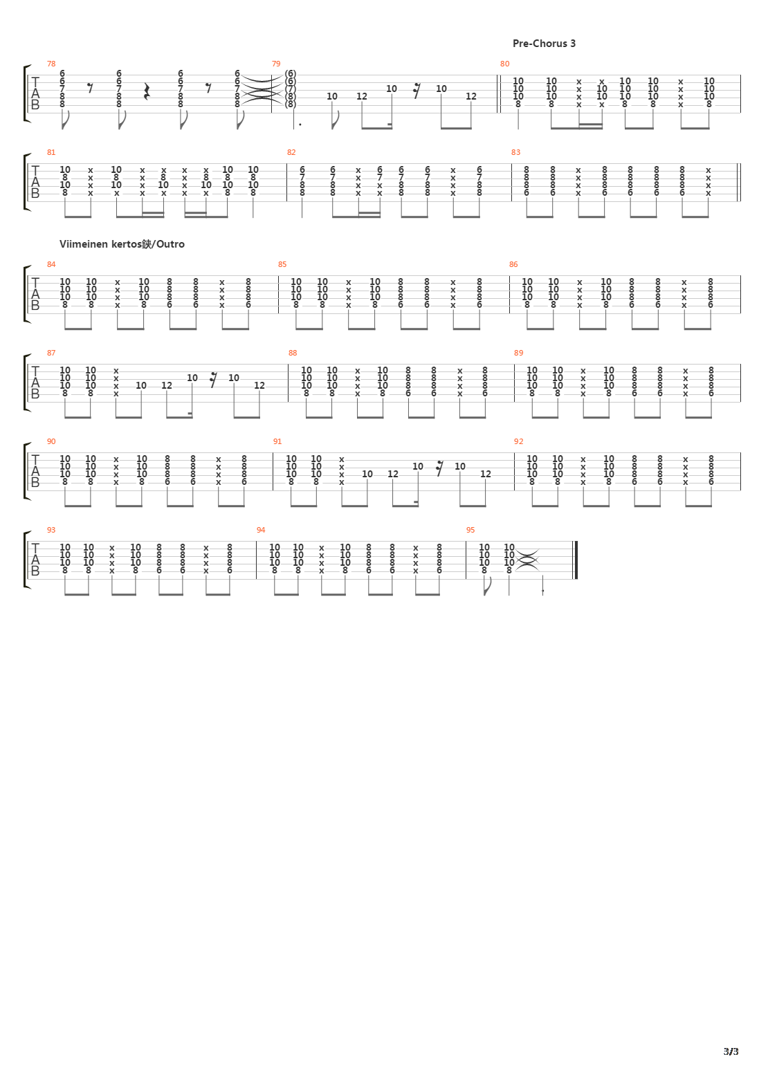 Jaateloauto吉他谱