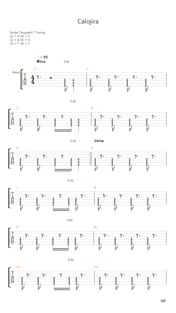 Calojira吉他谱