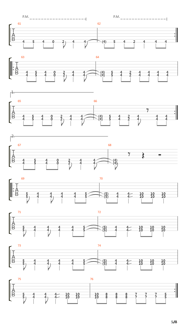 Five吉他谱