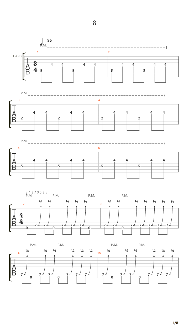 8吉他谱