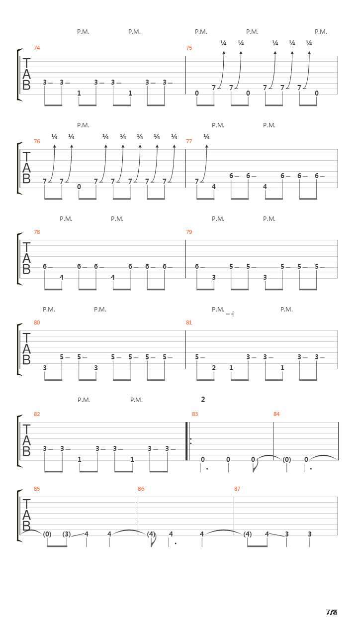 8吉他谱