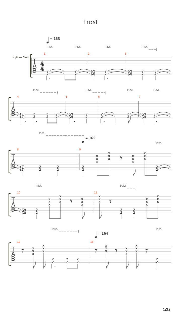Frost吉他谱