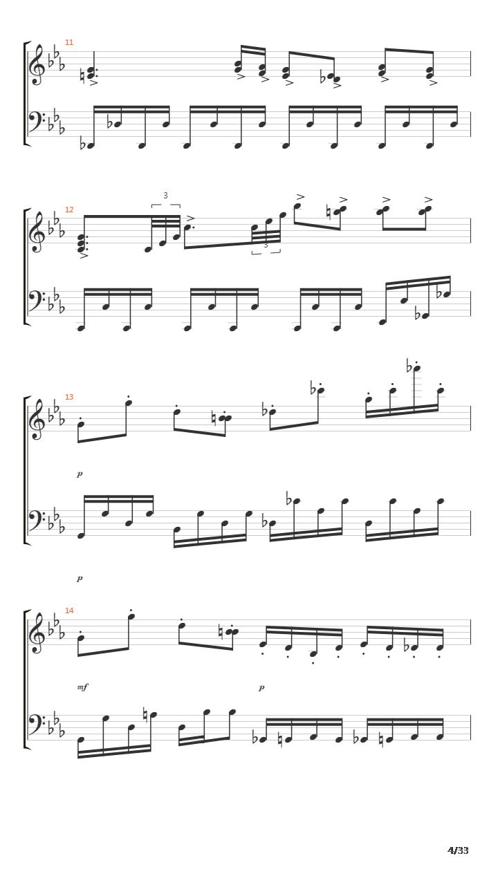 Chromatic Chimera吉他谱