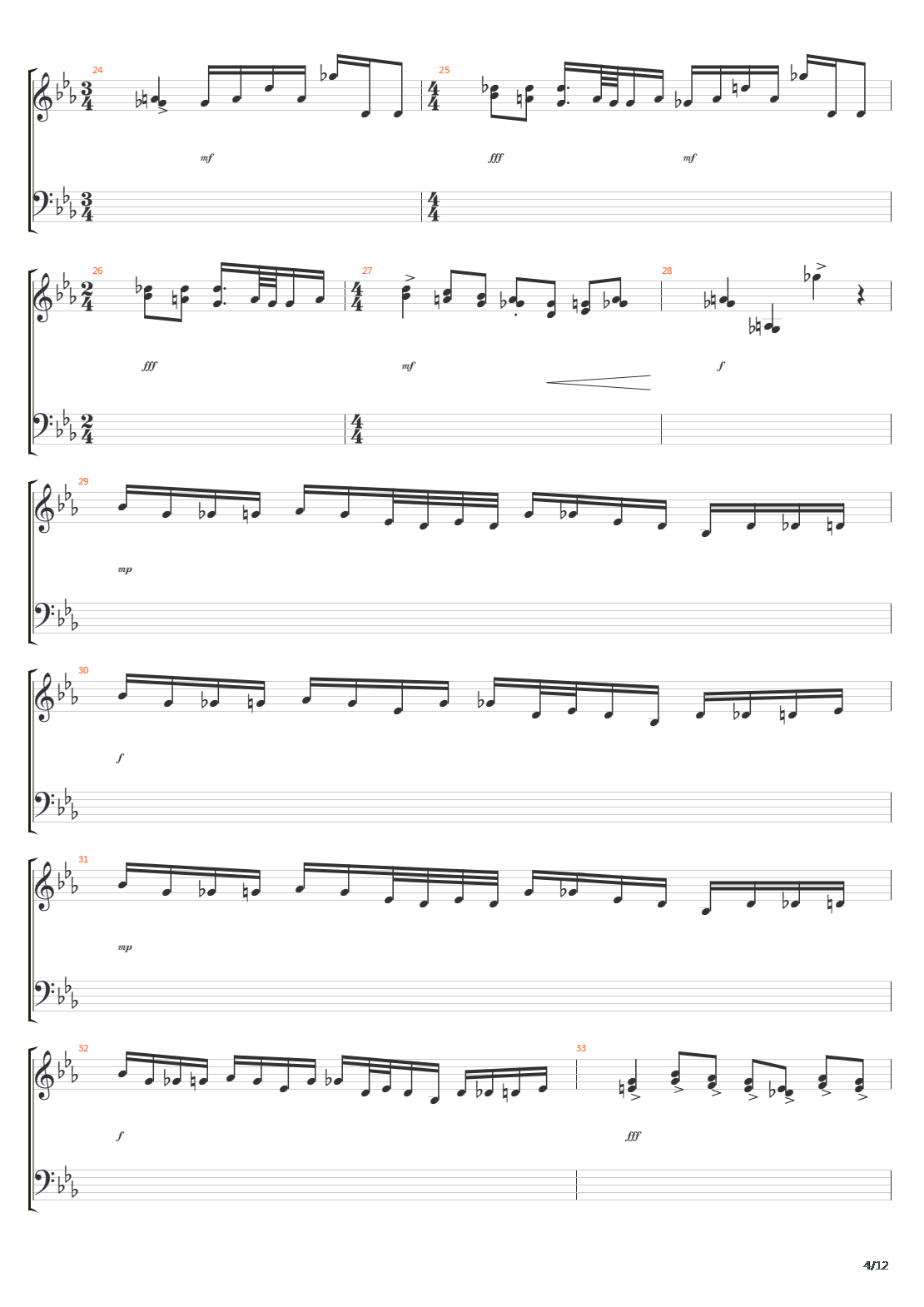 Chromatic Chimera吉他谱