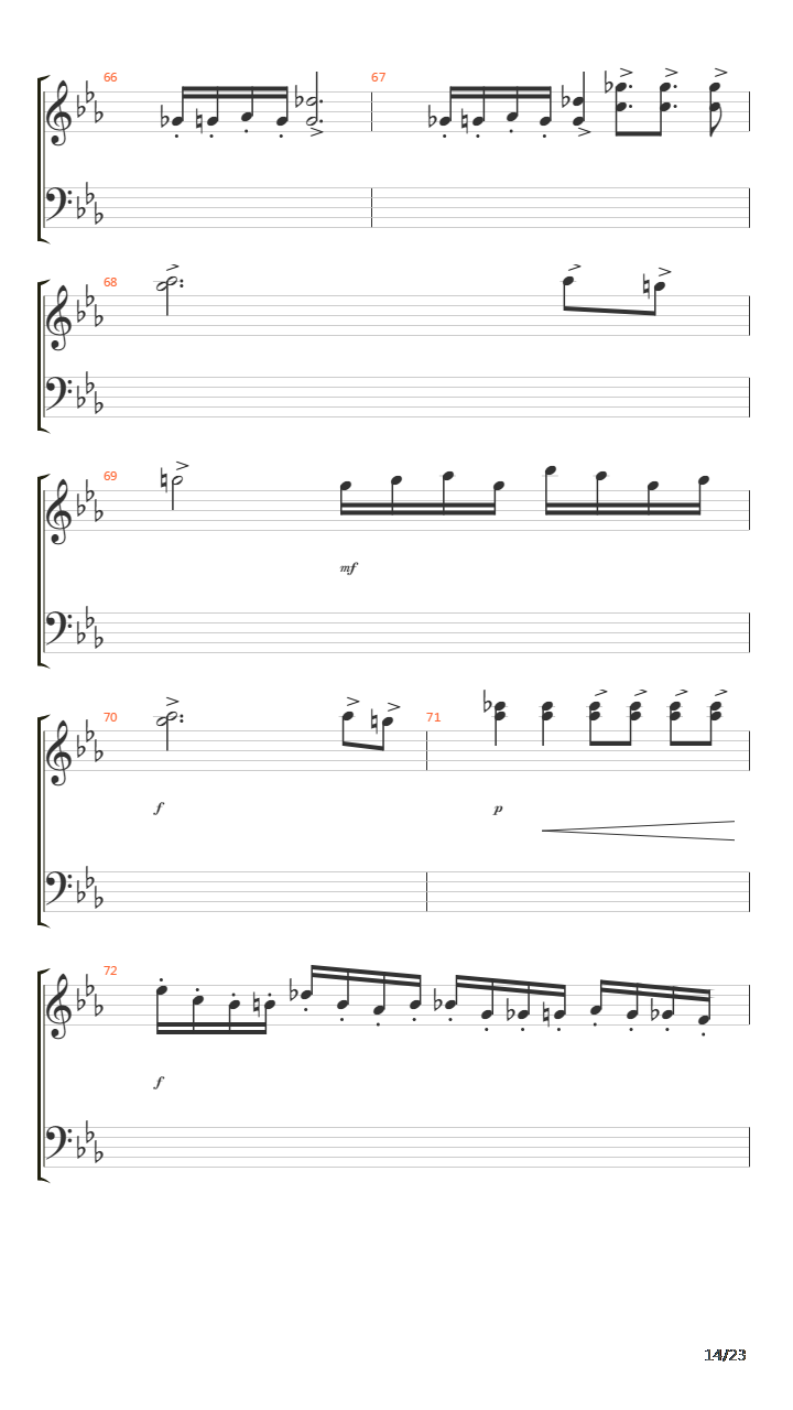 Chromatic Chimera吉他谱