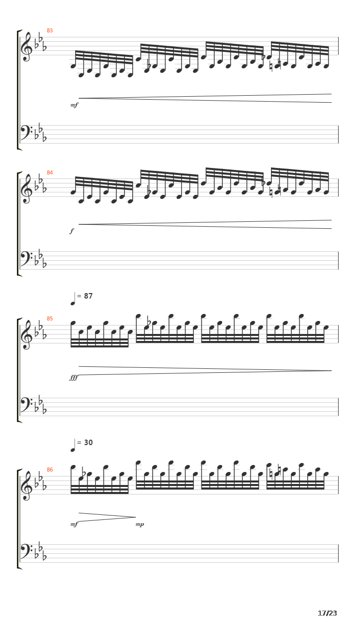 Chromatic Chimera吉他谱
