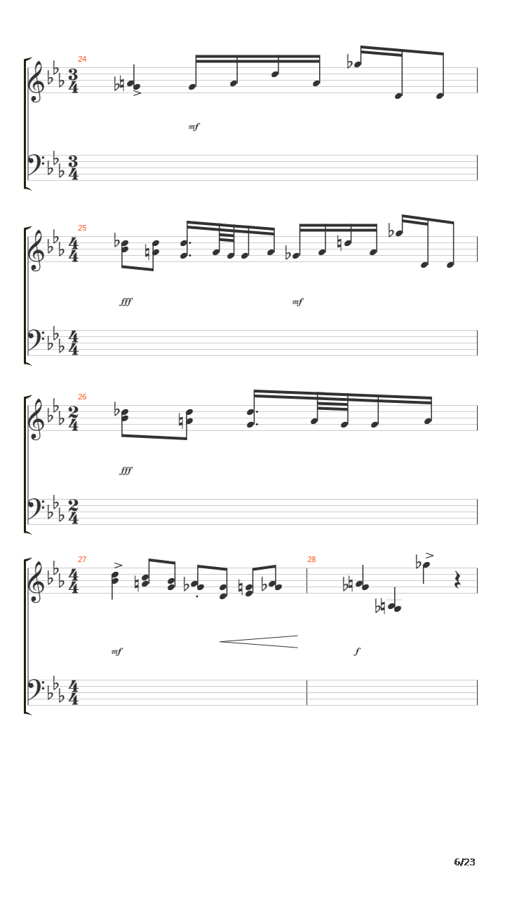 Chromatic Chimera吉他谱