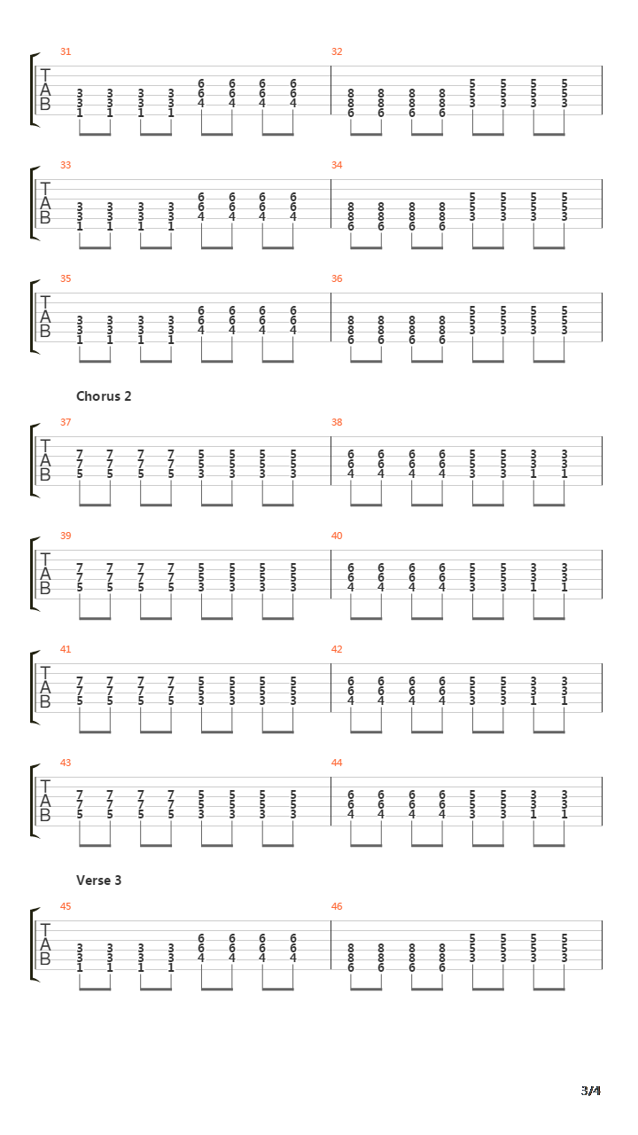 Falling Down吉他谱