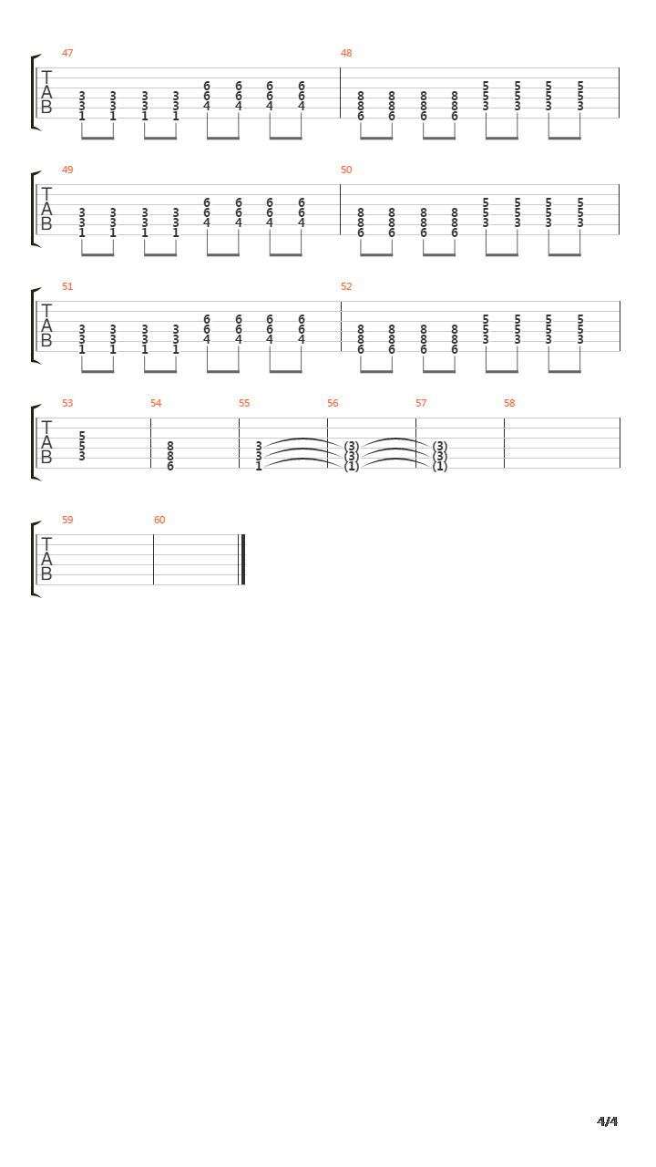 Falling Down吉他谱