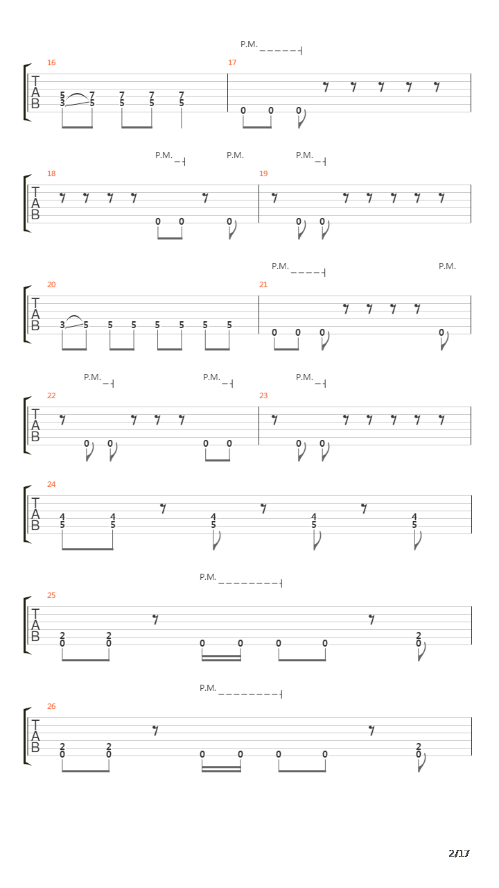 Genetic Sequence Distortion吉他谱