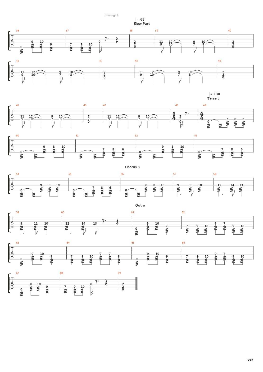 Revenge吉他谱