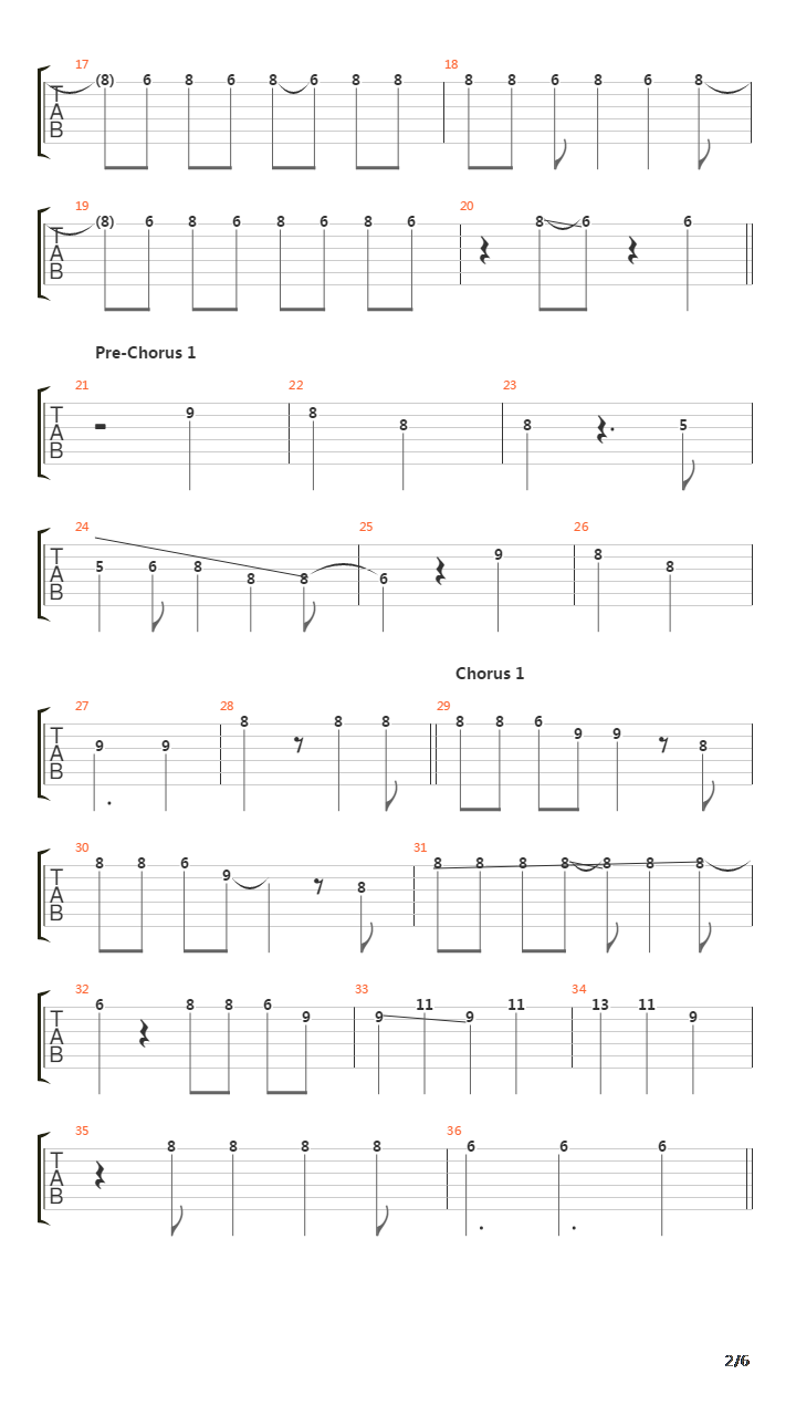 Omega Rhythm吉他谱