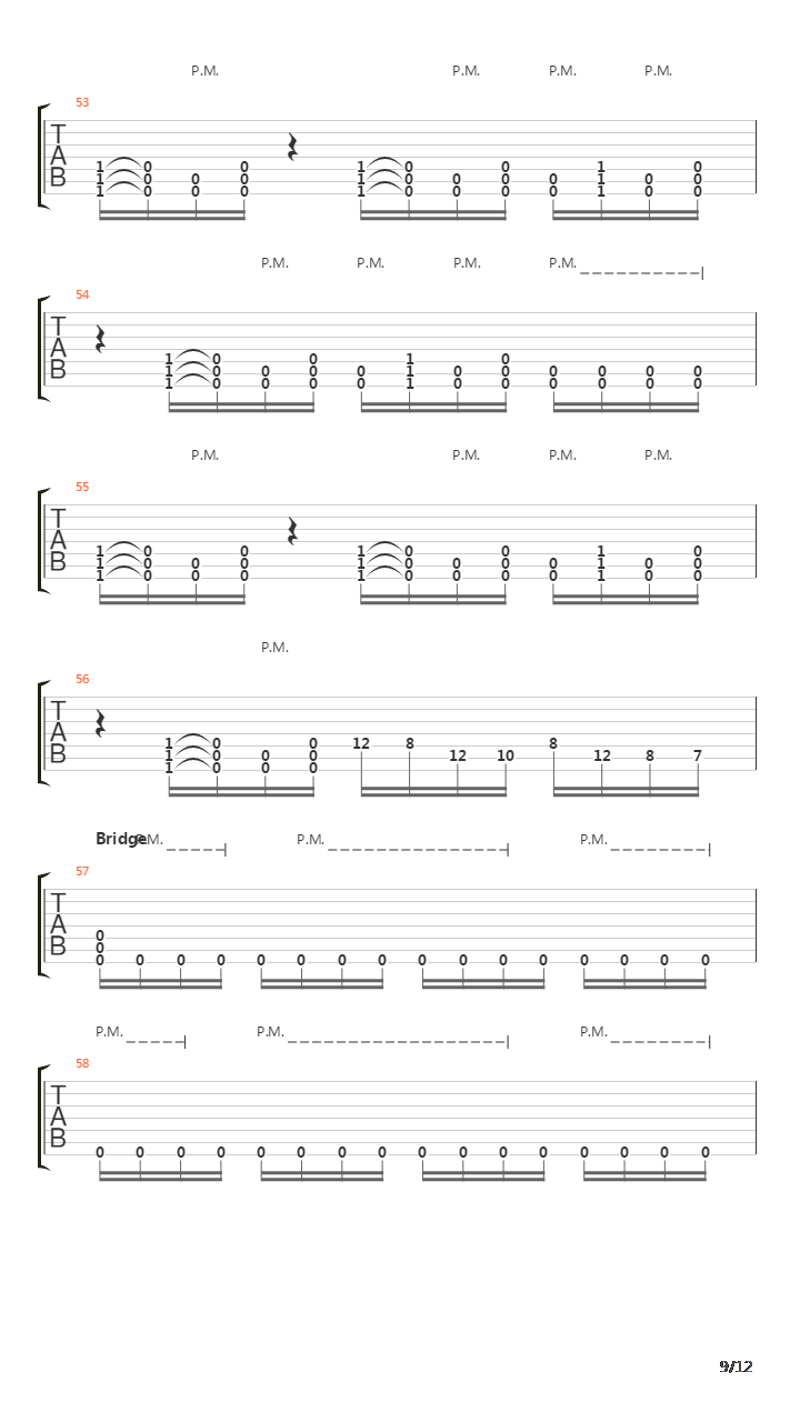 Scars吉他谱