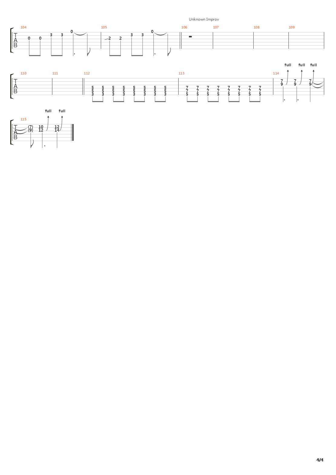 Blood Pressure吉他谱