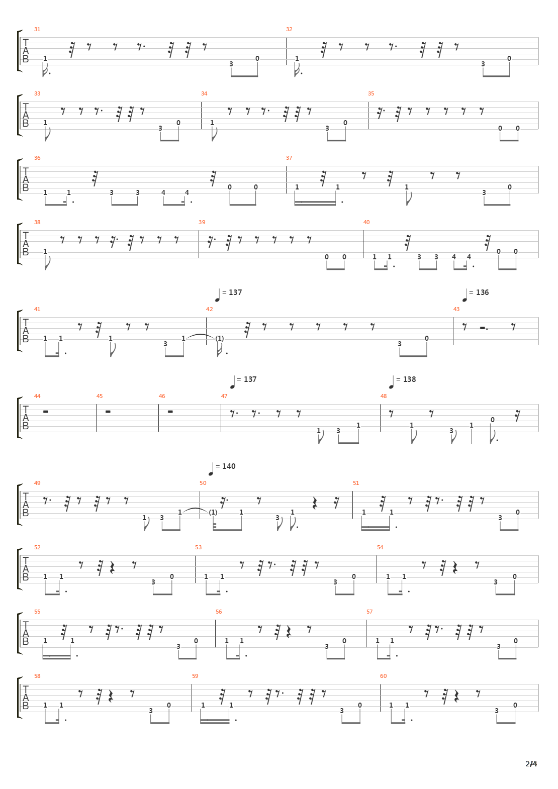 Domino吉他谱