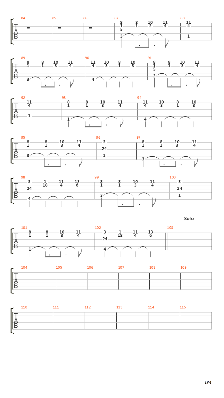 Crown Of Thorns吉他谱