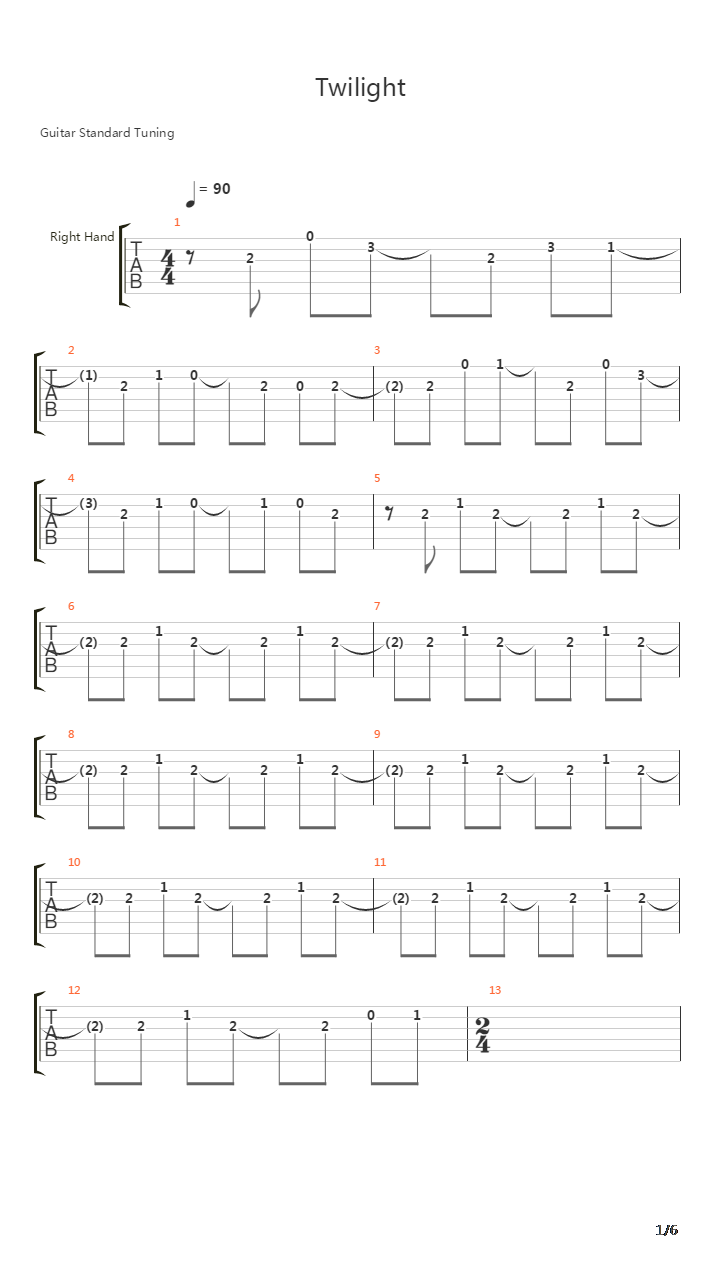 Twilight吉他谱