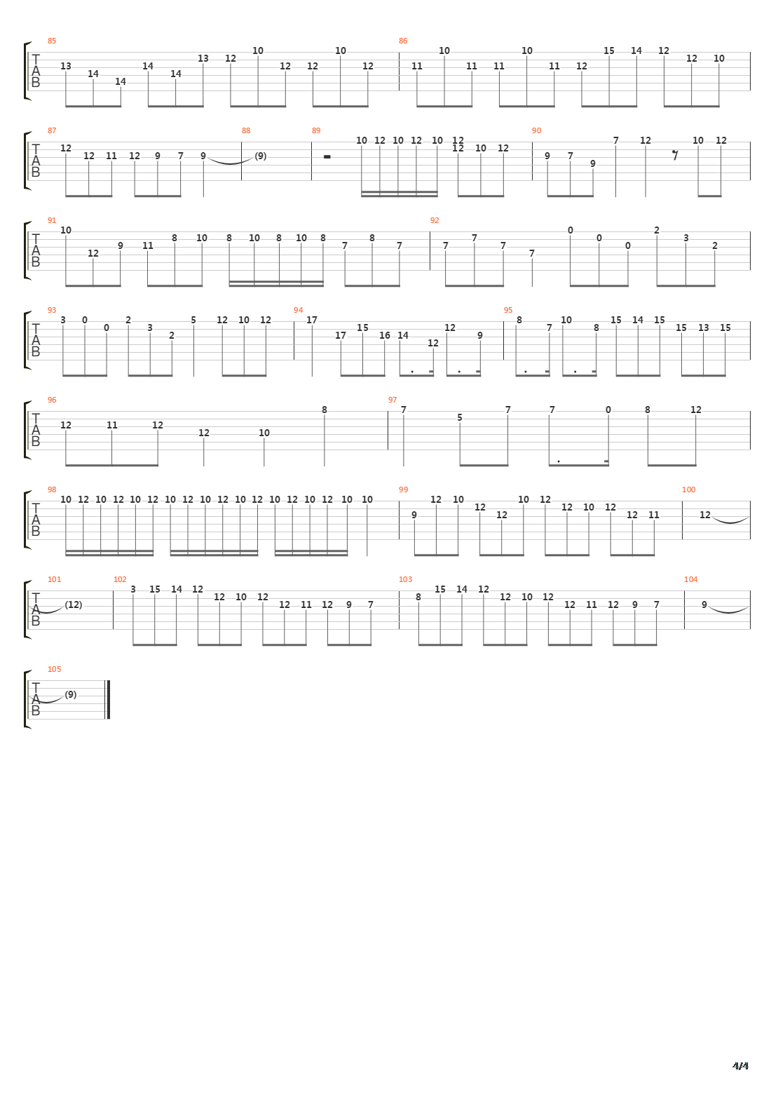 Contradanza吉他谱