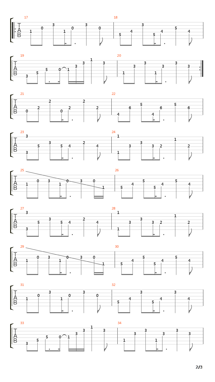 Pourtant吉他谱