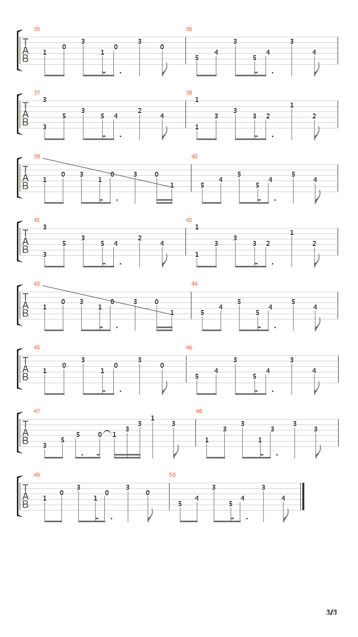 Pourtant吉他谱