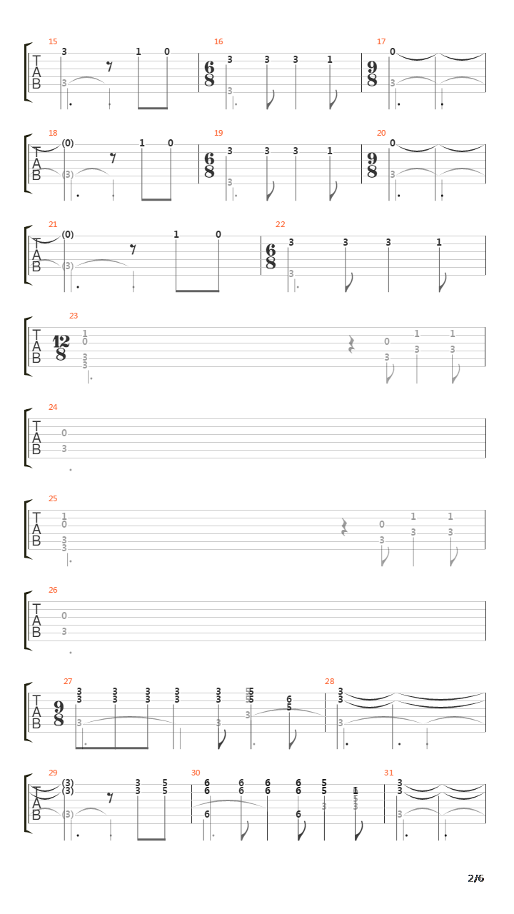 Lenfant吉他谱