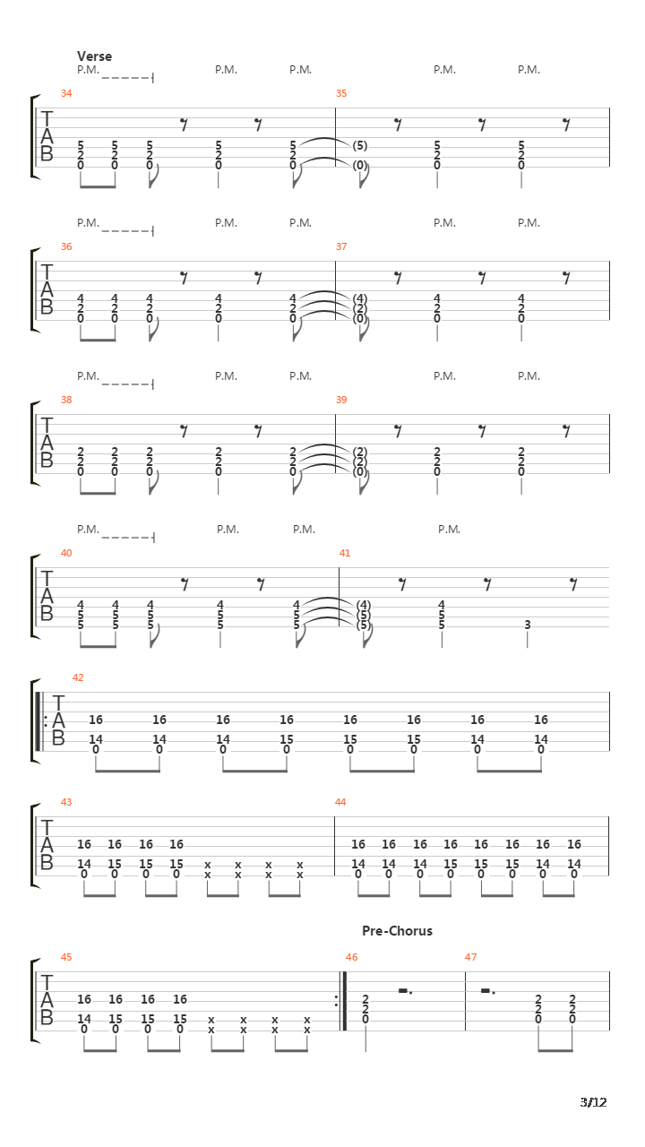 Drained吉他谱
