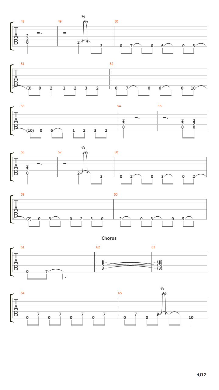 Drained吉他谱