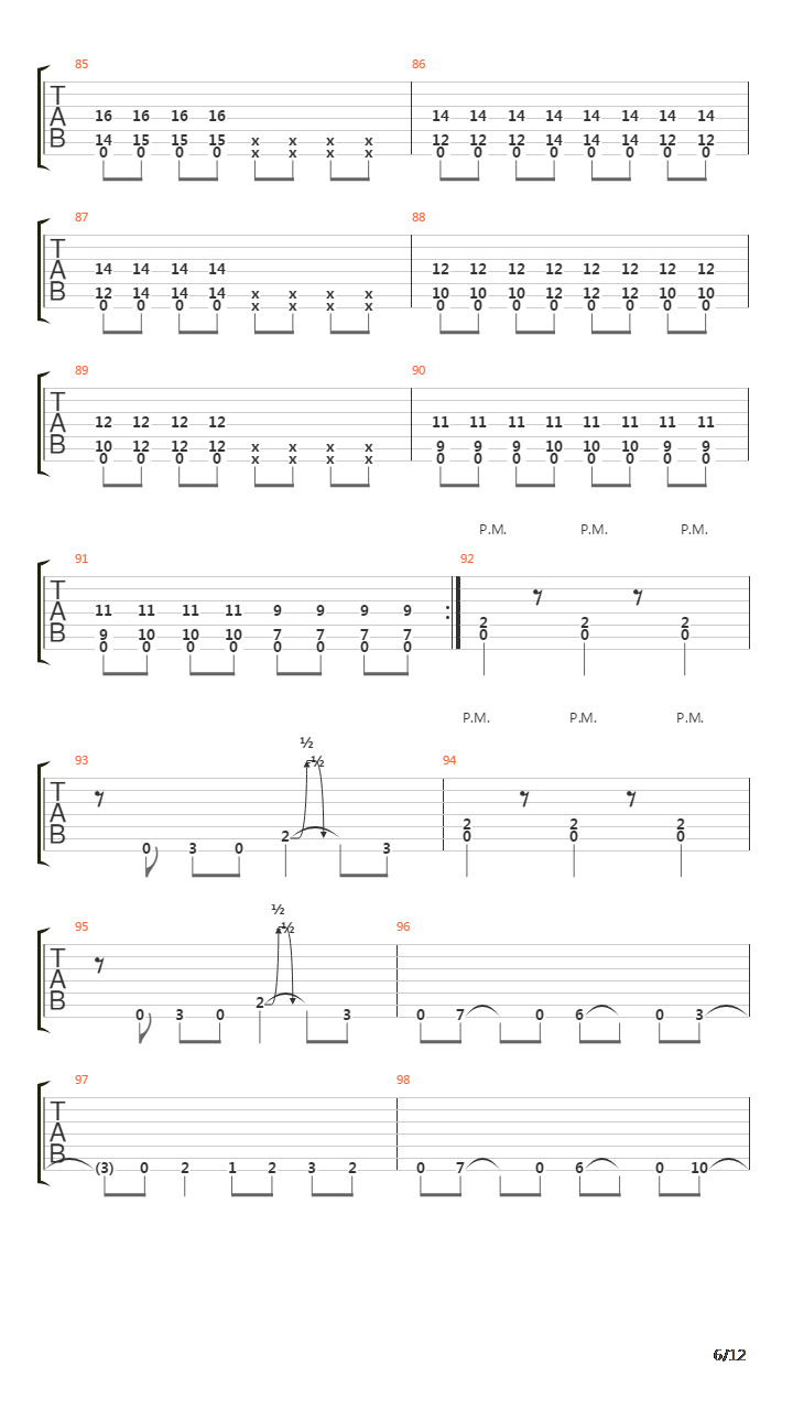 Drained吉他谱
