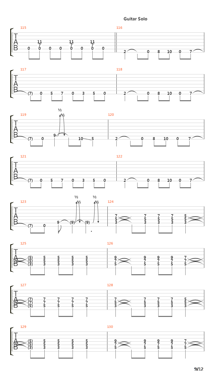 Drained吉他谱