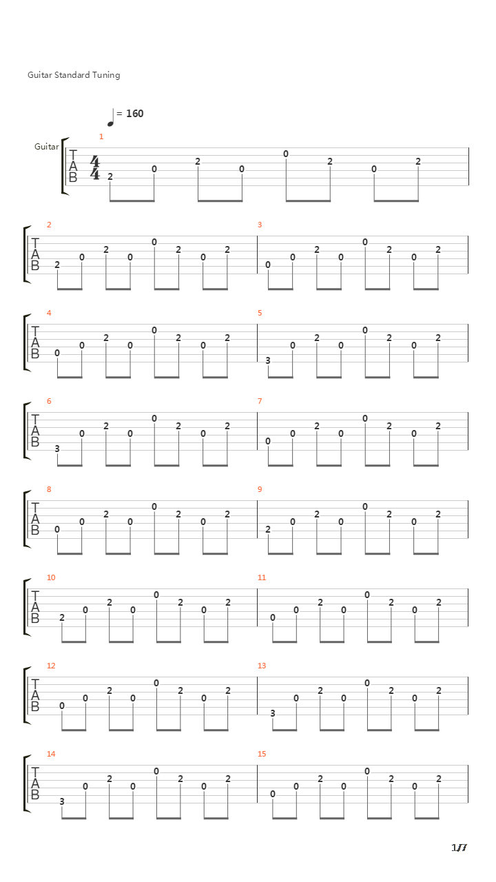 1981吉他谱