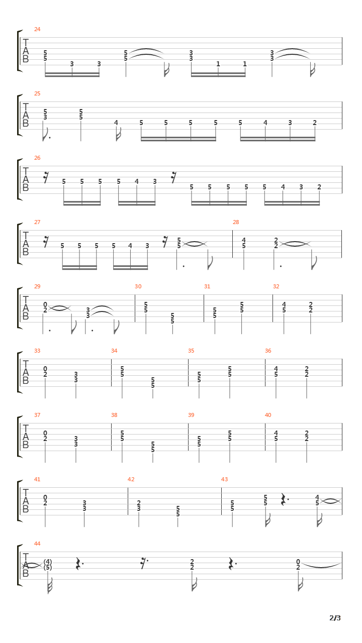 Albachiara吉他谱