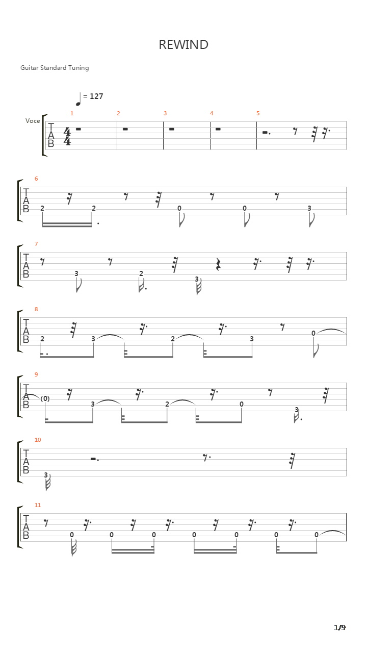 Rewind吉他谱