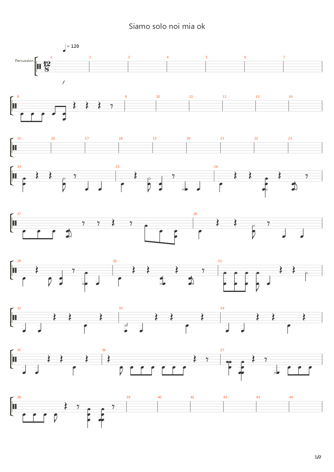 Siamo Soli吉他谱