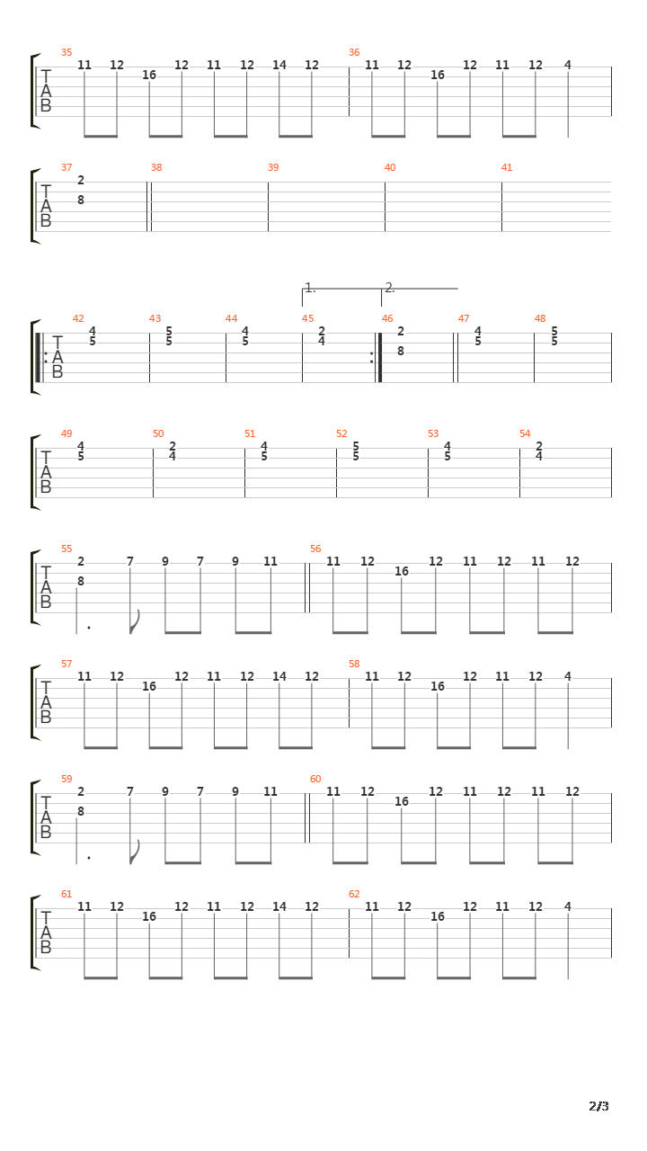 Vieni Qui吉他谱