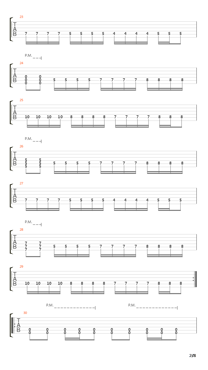 Expression Of The Arrogant God吉他谱