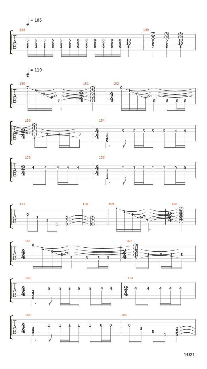 Remembrance Of Things Past吉他谱