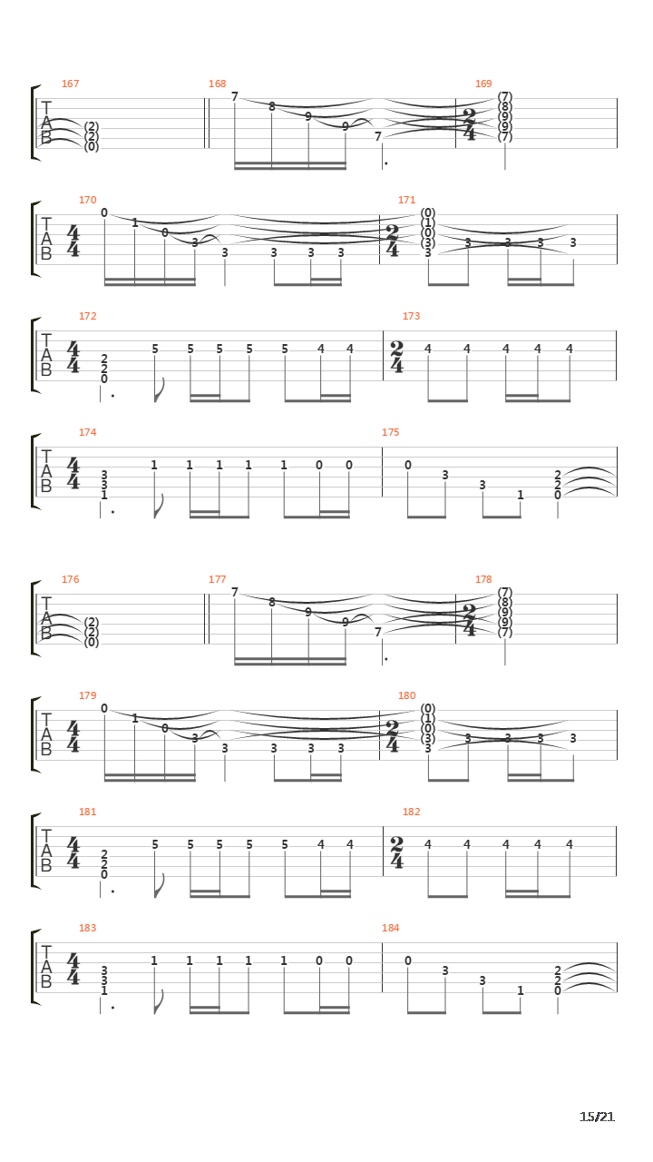 Remembrance Of Things Past吉他谱