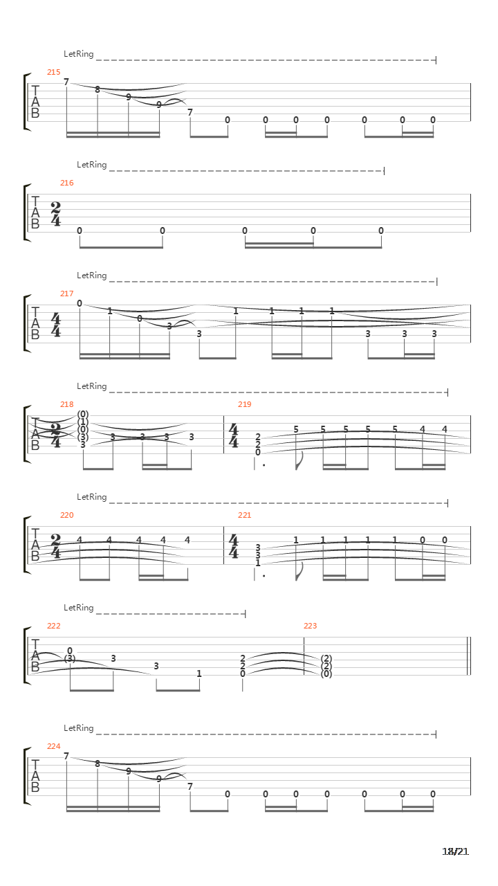 Remembrance Of Things Past吉他谱