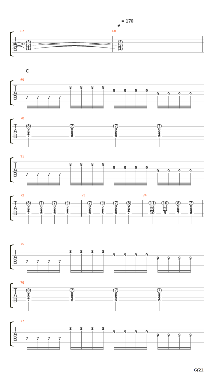 Remembrance Of Things Past吉他谱