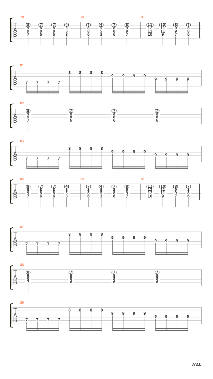 Remembrance Of Things Past吉他谱