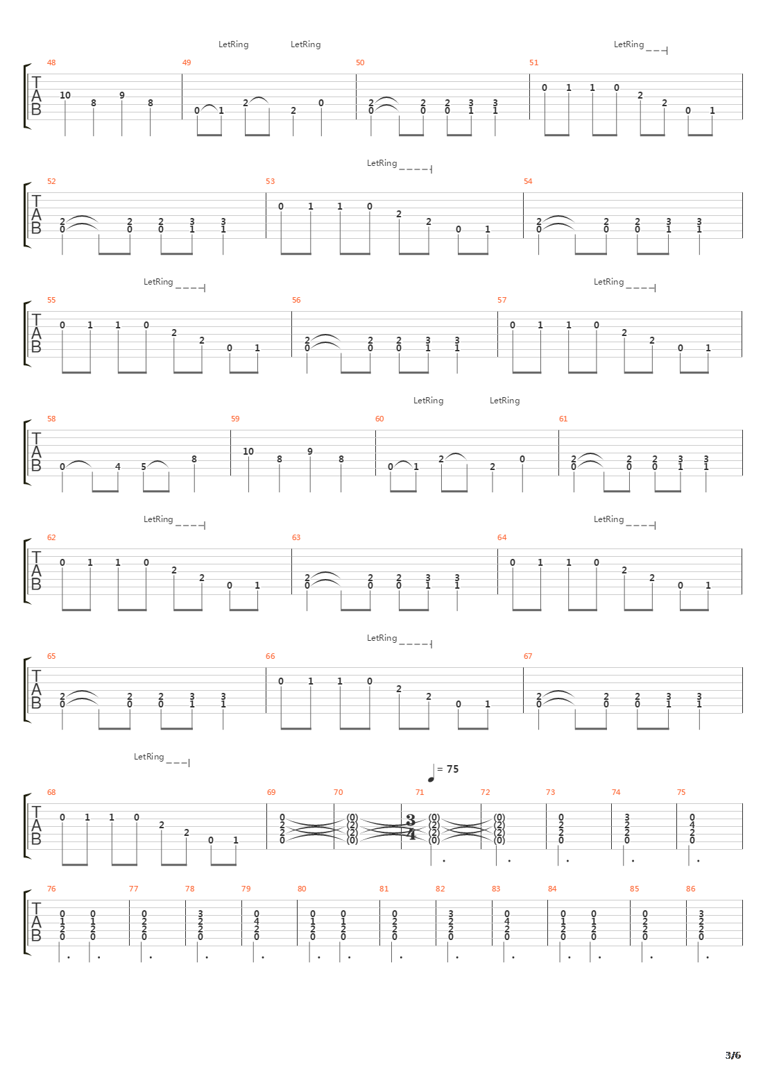 The Carrier Of Wounds吉他谱