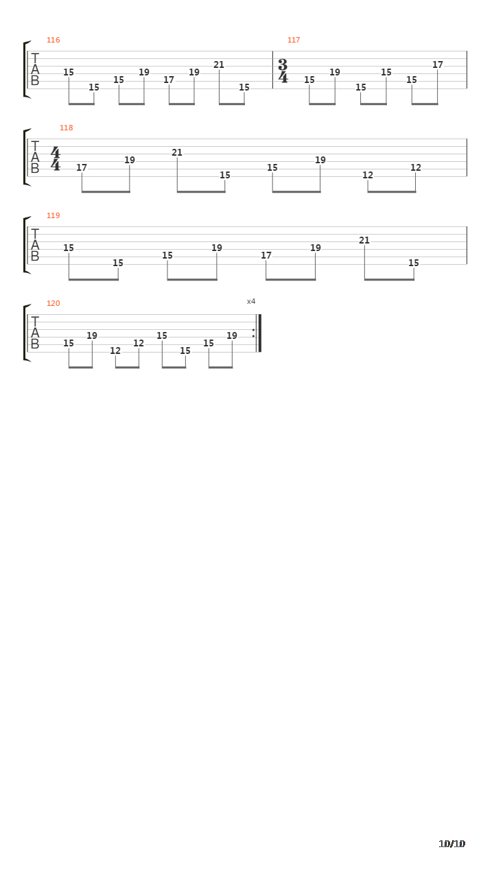 Codex吉他谱